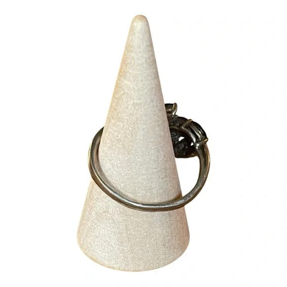 CHINA 925 Sterling Silver Ring w Lab Ruby 4.3 grams - Picture 3 of 6